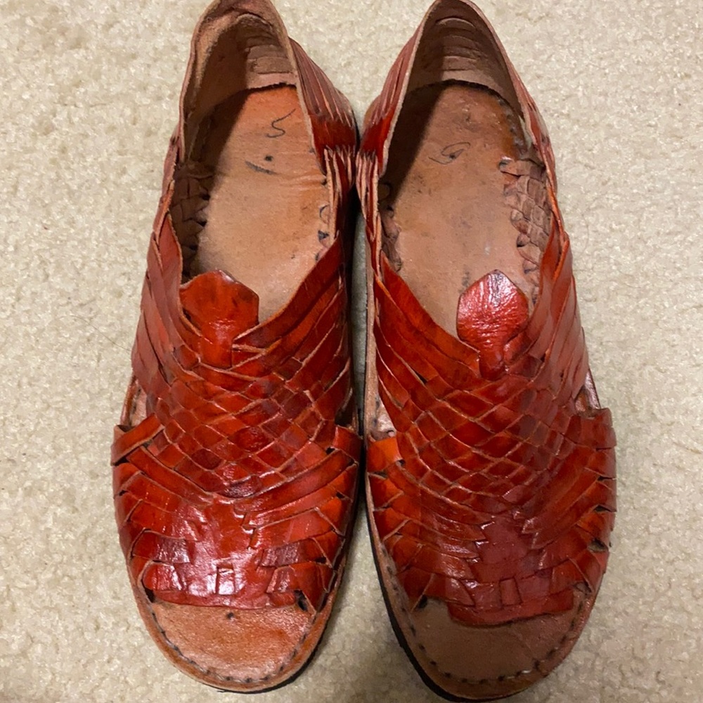 Handcrafted Red Espadrilles